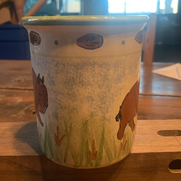 BUFFALO BISON CERAMIC POTTERY MADE IN HUNGARY SIGNED - Picture 2 of 11